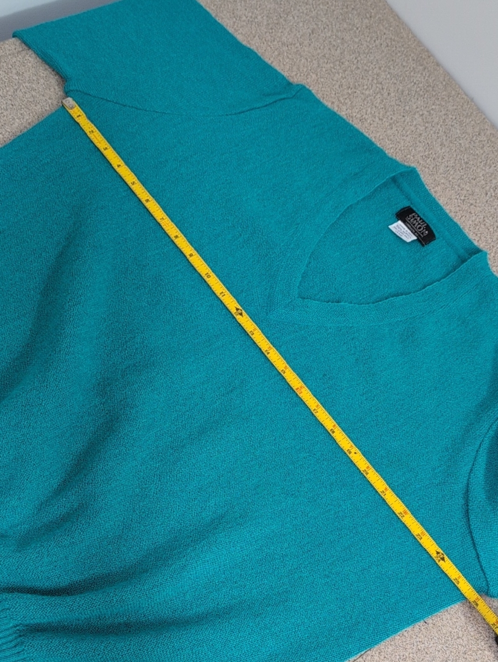 Alpaca Sweater, Paul Simon, Pullover V-neck Long Sleeves, 100% Alpaca, Size Larg - Picture 6 of 10